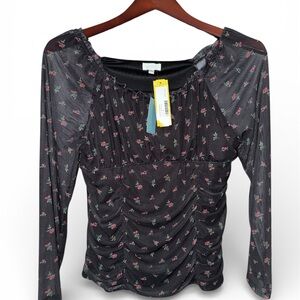 ⚡️NWT Market & Spruce Power Mesh Top Size XL